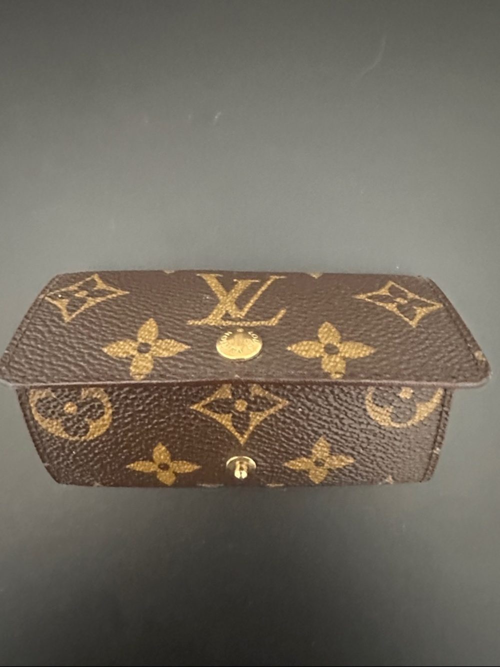 💯 Auth Louis Vuitton Monogram Brown and Gold Key Holder Wallet. 4 Key Holder